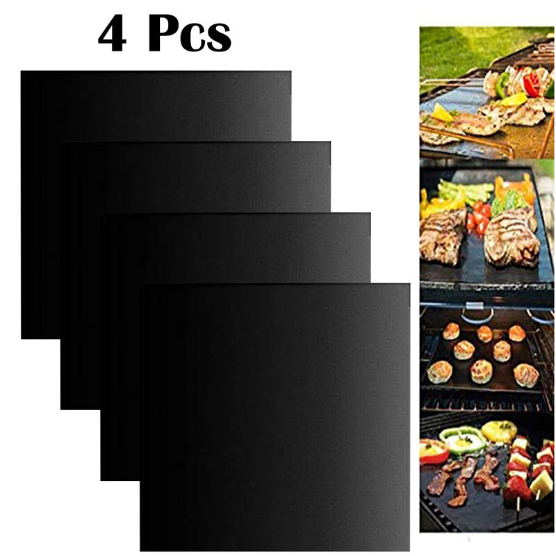 Durable Easy To Clean Barbecue Tools For Camping BBQ Tools Grill Mats BBQ Accessories 40cm Fiberglass Non-stick