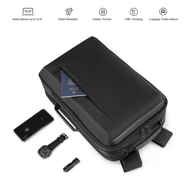 Kingsons nowy 15.6 ''plecaki na laptopa o dużej pojemności anty złodziej plecak wielofunkcyjny wodoodporny dla biznesu ramiona torby
