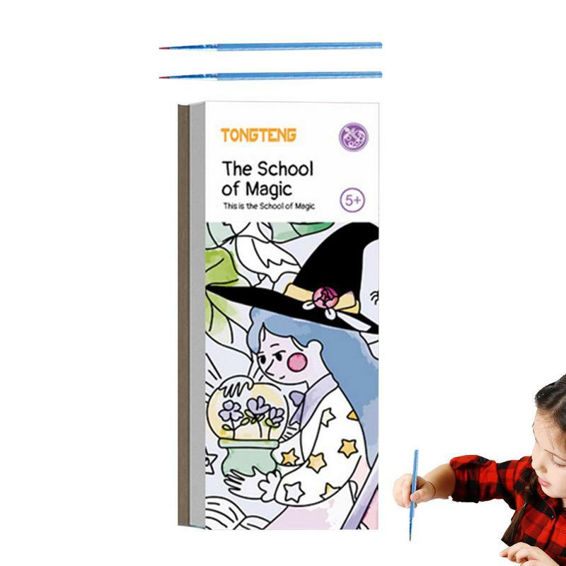 Libro da colorare tascabile per bambini libro di pittura ad acqua per bambini libri da colorare e attività per bambini con penna 20 fogli/libro
