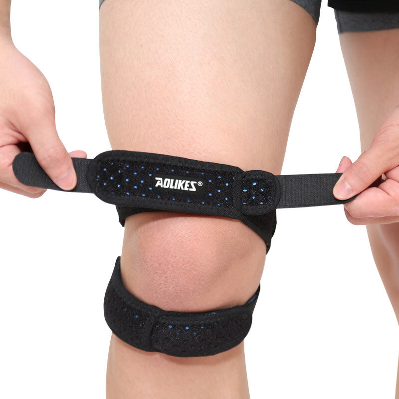 Новинка, 1 шт. двойные ремешки для коленного сустава, стабилизатор коленного сустава, защита от боли в суставах, магнитные наколенники для баскетбола