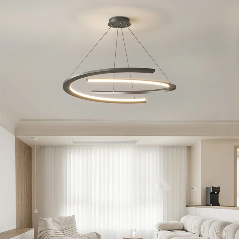 Modern Chandelier for Living Room Minimalist Atmosphere Main Lamp Light Luxury Nordic Simple Restaurant Pendant Lamp