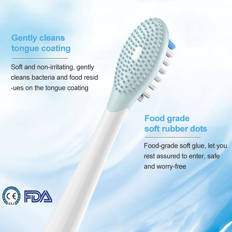 เปลี่ยนหัวแปรงสีฟันสำหรับแปรงสีฟันไฟฟ้า SOOCAS X3/X3U/X5 Sonic แปรงสีฟันไฟฟ้าแปรง DuPont Soft หัวฉีดสูญญากาศบรรจุภัณฑ์