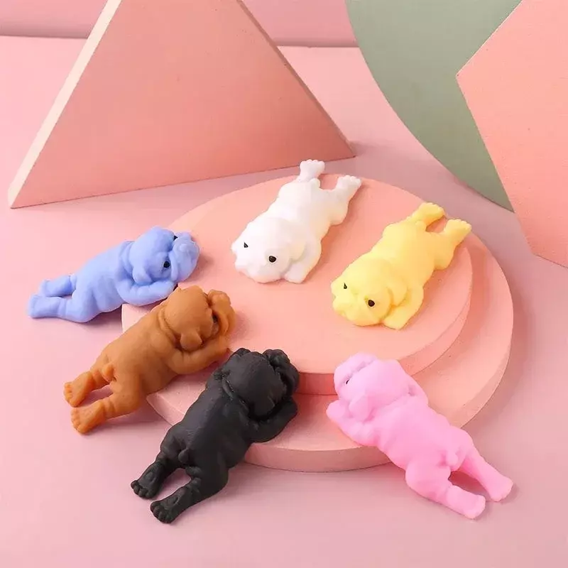 Сжимаемые собаки аниме игрушки-антистресс пазл творческая симуляция декомпрессионная игрушка Kawaii собака игрушки для снятия стресса реальные подарки