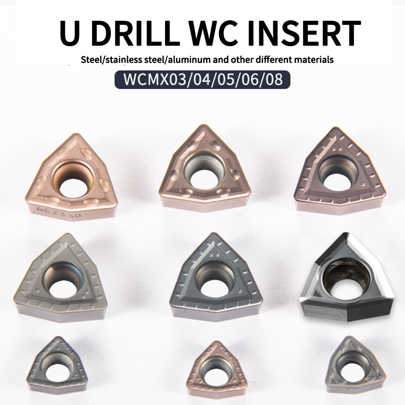 KaKarot U drill WCMX030208 WCMX040208 WCMT050308 WCMT06T308 WCMT080412 FN Carbide WCMX turning insert CNC cutting tool WCMT