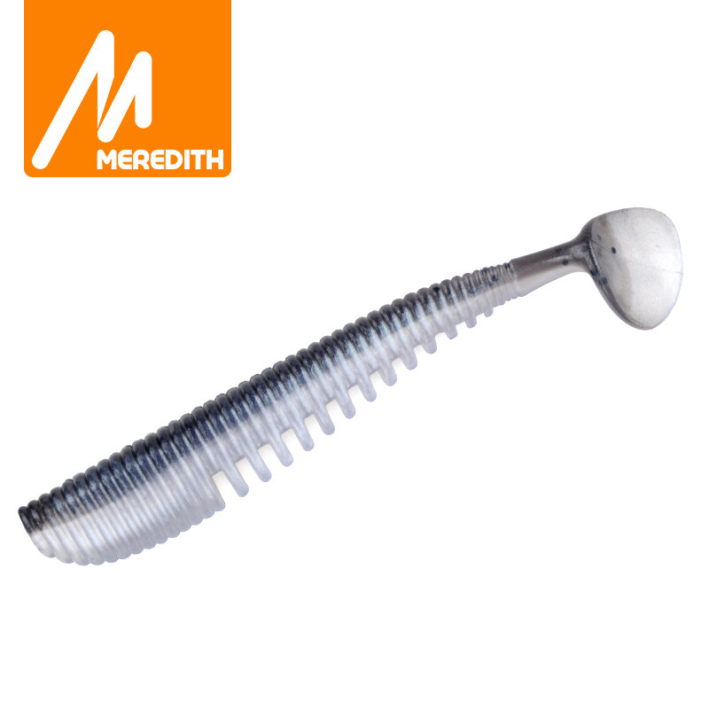 MEREDITH-Leurres souples de pêche Awaruna, appâts artificiels en silicone, shad carpe, 130mm, 10.4g, 4 pièces