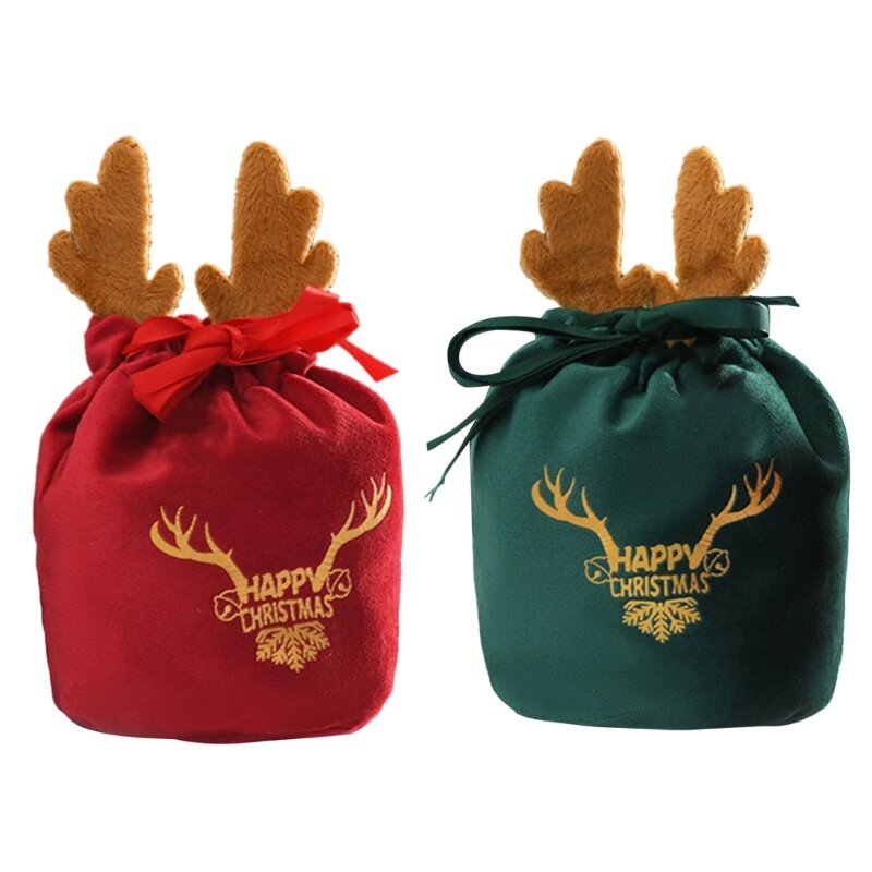 Versatile Christmas Party Drawstring Bag for Wedding Favor and Small Gifts