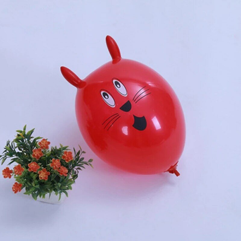 Y1UB-globo inflable divertido con forma conejito, globo para puerta, pared, decoración Pascua