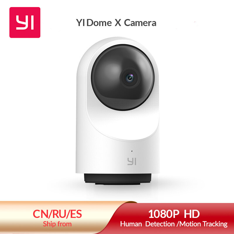 YI-Caméra de surveillance intérieure IP WiFi HD 1080p (FHD), dispositif de sécurité sans fil, babyphone vidéo, avec vision nocturne et suivi automatique, détection humaine et animale