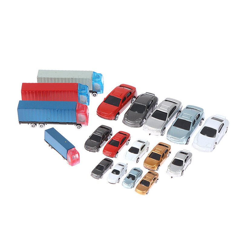 1:100-200 poppenhuis miniatuur auto vrachtwagen container model voor sence auto speelgoed pop decor speelgoed verjaardagsjongen geschenken poppenhuis spelen speelgoed