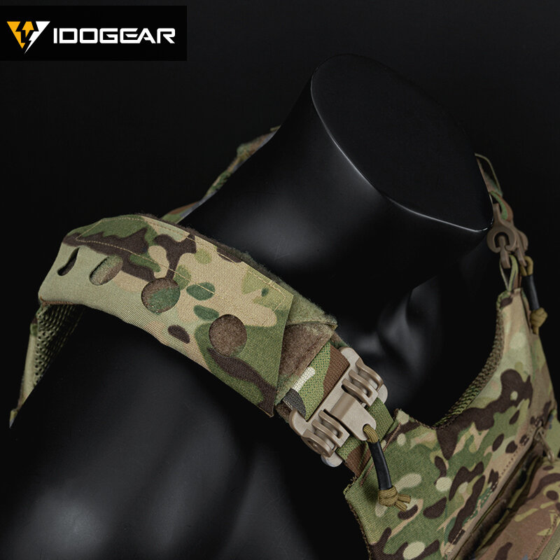 IDOGEAR-Tactical Shoulder Pads para caça, cinta capa acolchoada, transportadora, 2pcs, 3949