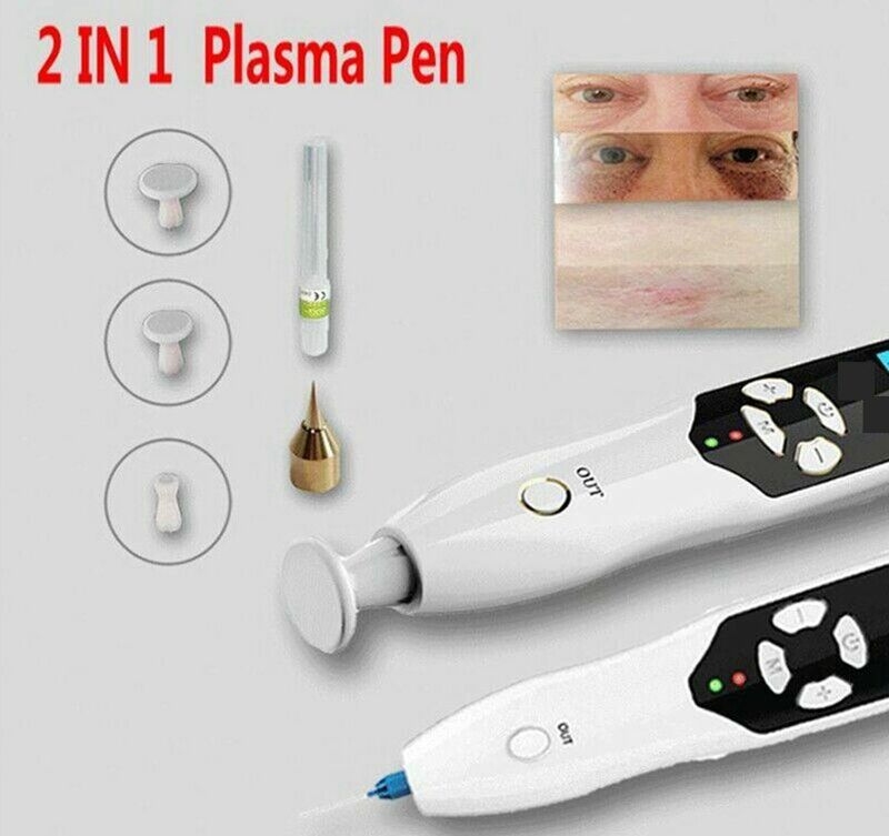 2in1 Ozone PAA Plasma Pen Wart Freckle Removal Fibroblast Pen Skin Mole Dark Spot Remover Face Lifting Dot Wrinkle Eyelid Lift