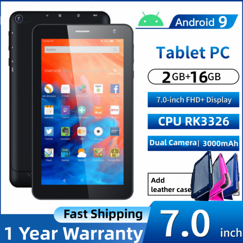 Heiße 7 ''Tablets für Kinder Android 9,0 Bluetooth 2. 0 2g RAM 16GB ROM 4,0 x IP Quad Core Bildungs tablett für Kinder Geschenk