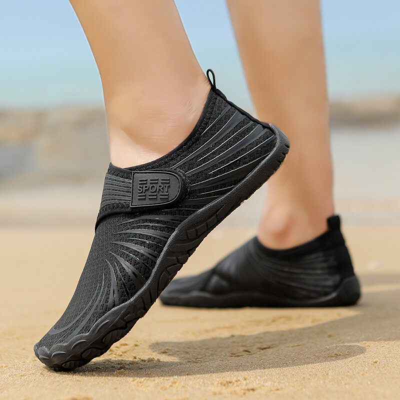 รองเท้าผ้าใบลุยน้ำสำหรับผู้ชาย, รองเท้าลุยน้ำแฟชั่นของผู้หญิงรองเท้าดำน้ำกีฬาลุยน้ำกันลื่นขนาด35-46