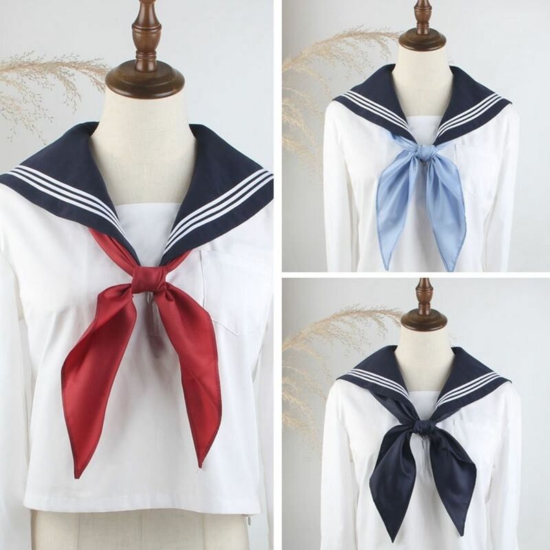 Ribbon Tie Japanese for School Costume Neck Ties JK Bow Tie Sailor Ties Small Bowtie Triangle Scarf