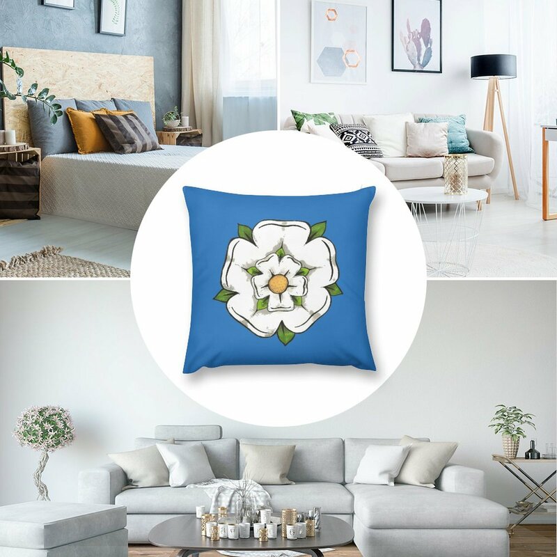 Reyt Good Yorkshire Rose. Throw Pillow Pillow Cases christmas ornaments 2024
