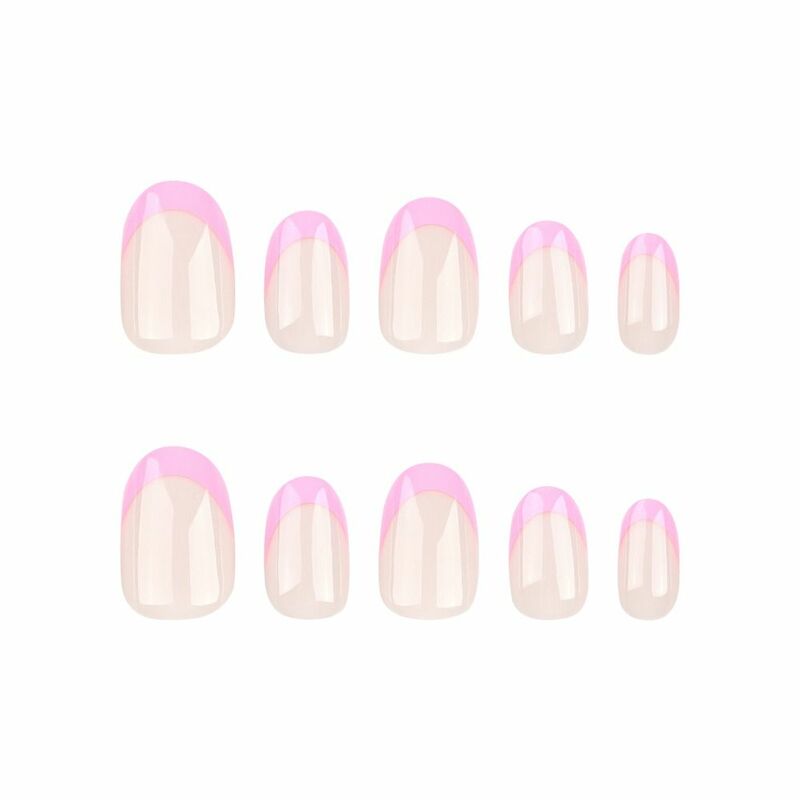 24 stücke kurze ovale falsche Nägel Französisch Katzenauge rosa Liebe Herz gefälschte Nägel drücken auf Nägel DIY Maniküre abnehmbare Nagels pitzen