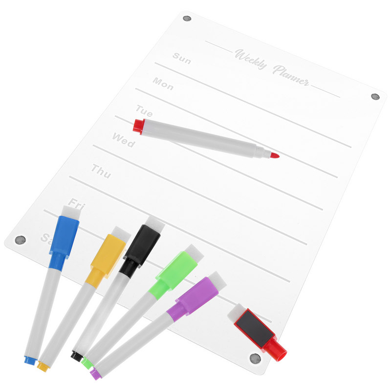 Board Dry Erase Magnetic White Board Whiteboard Calendar Magnetic White Boards Planner Clear Acrylic Menu Weekly Meal
