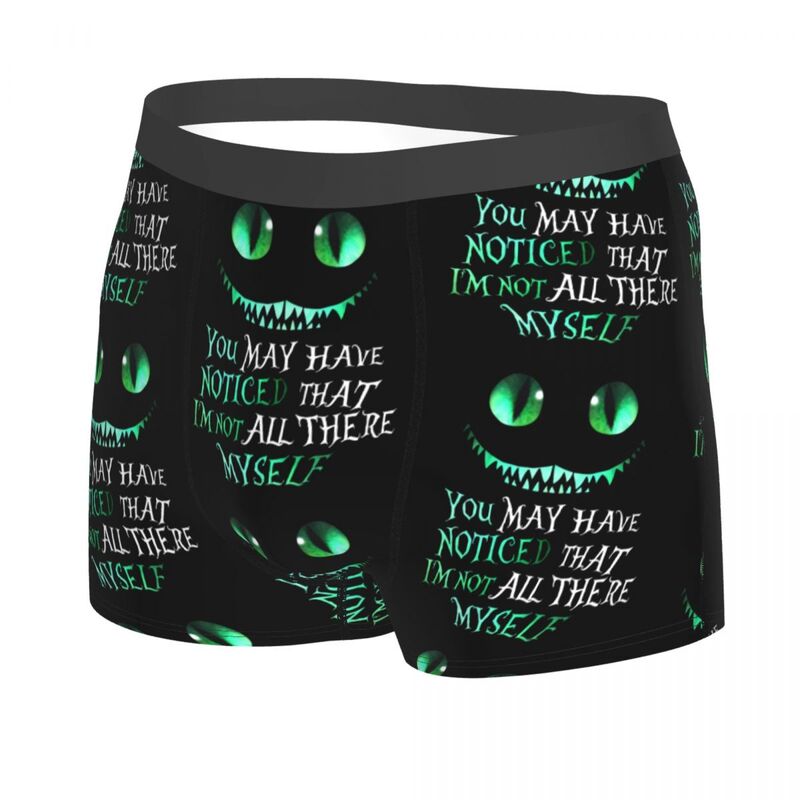 Disney Funny Cheshires Cat Underwear Male Printed Custom Boxer Briefs Shorts Panties Soft Underpants