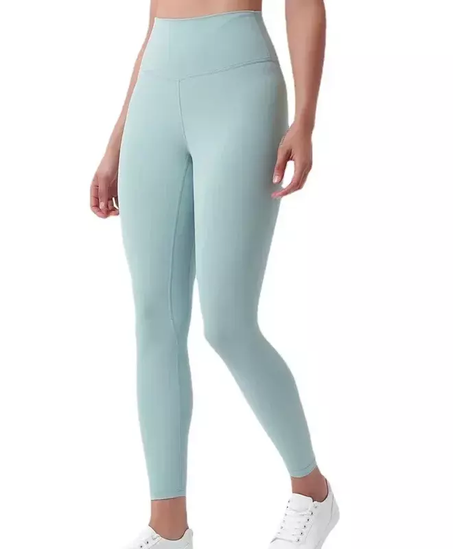 Lemon celana legging olahraga untuk wanita, celana legging olahraga lari Yoga cepat kering tembus udara pinggang tinggi telanjang dengan kantong untuk wanita