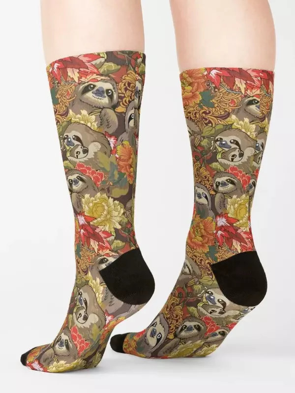 Karena kaus kaki musim gugur sloth hadiah anak-anak Tahun Baru kaus kaki wanita hip hop pria