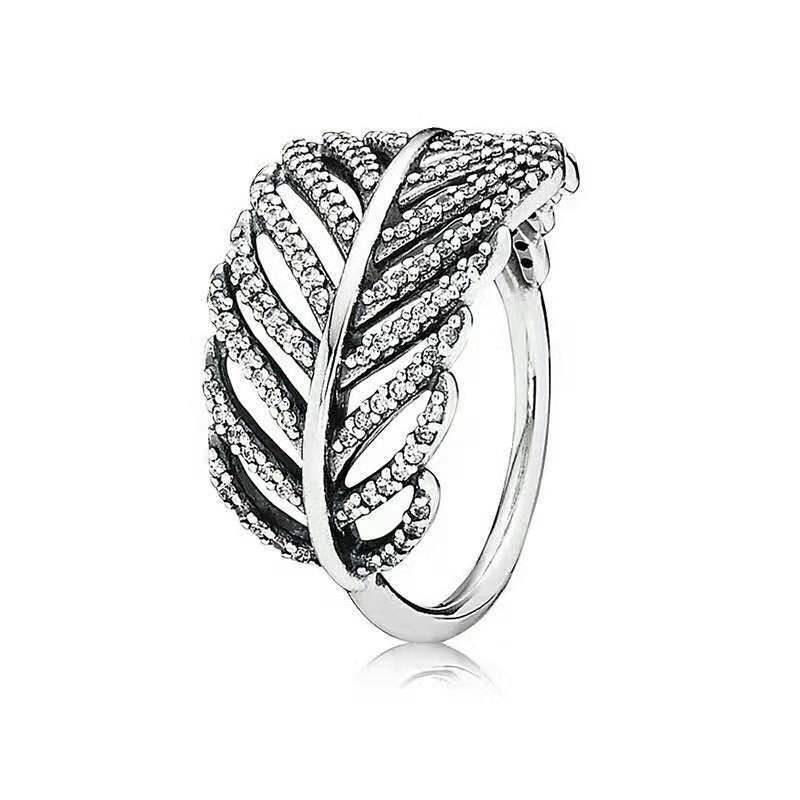 2023 baru cincin logam warna Perak Stackable cinta hati zirkon jari ikatan simpul cincin untuk wanita cincin pernikahan hadiah perhiasan