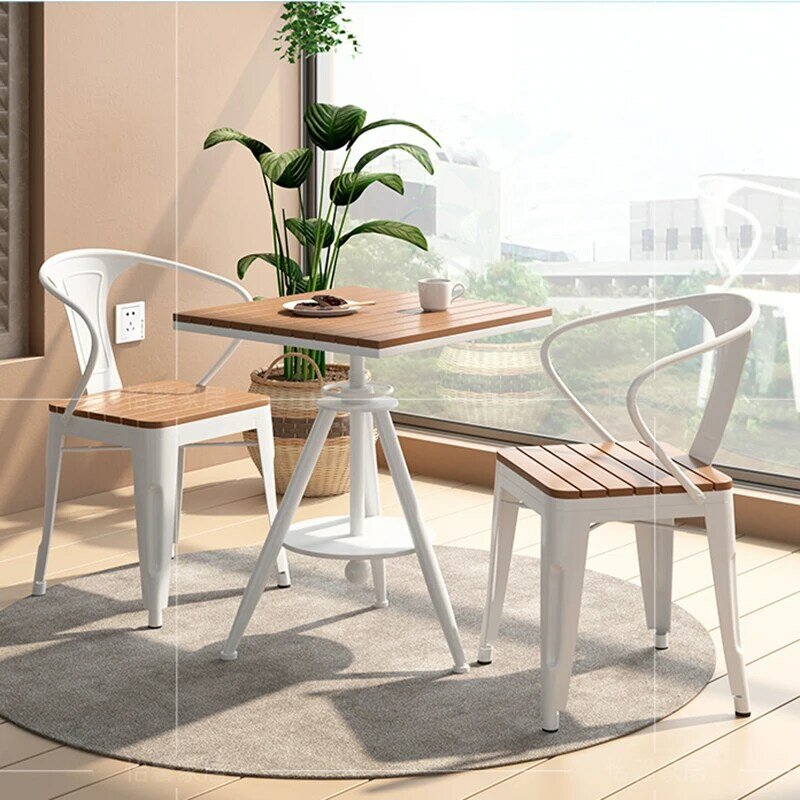 Quadratischer Tee Couch tisch setzt Holz hocker Massivholz Stuhl Designer minimalist ischen Couch tisch Wohnzimmer moderne meuble Möbel