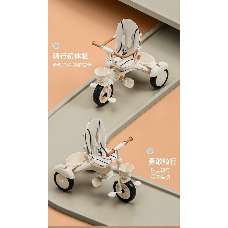 2024Ultra-light foldable children's two-way child trolley baby high view baby stroller