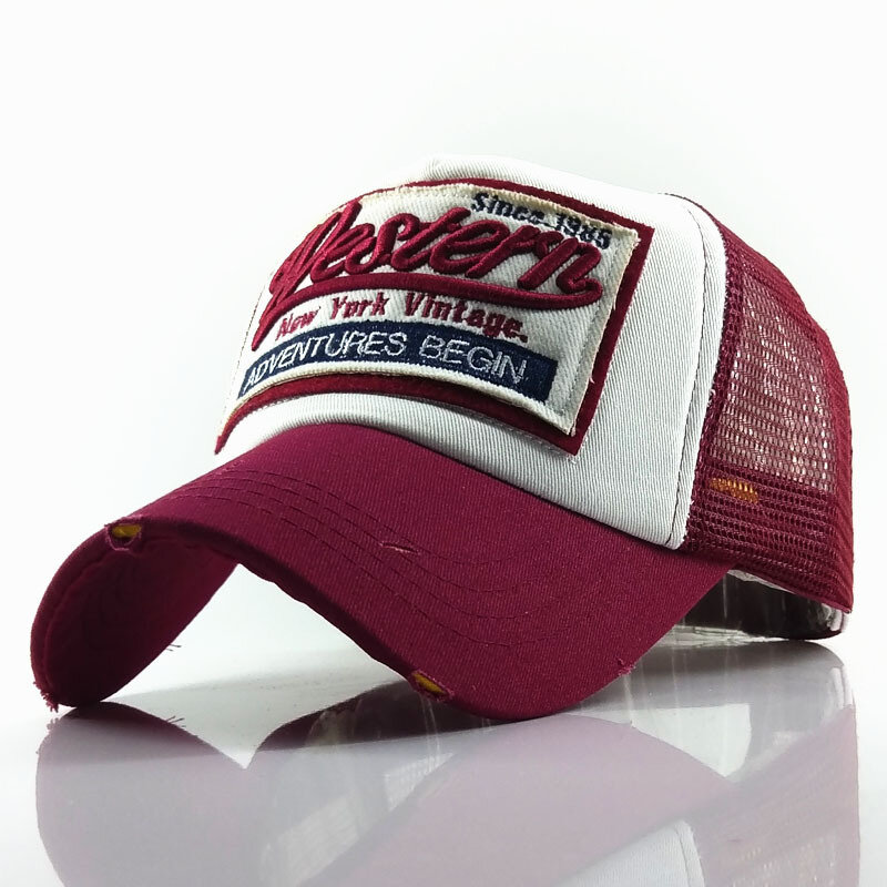 Western New York Vintage Trucker czapki dla mężczyzn i kobiet od 1985 roku oddychające siatkowy haft czapki baseballowe Snapback lato tata kapelusz