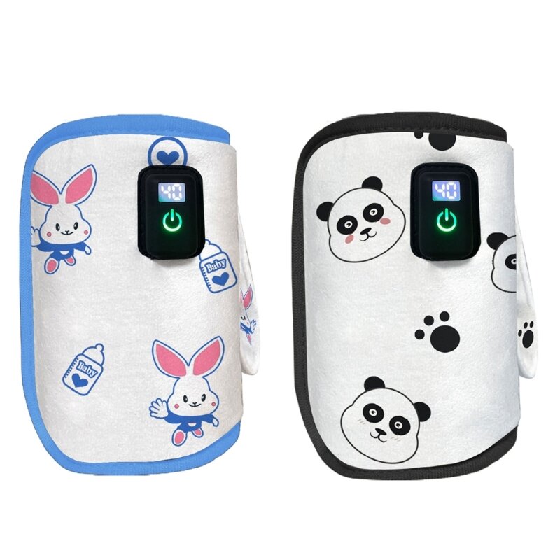 Túi hâm sữa USB Du lịch Giữ nhiệt nước Màn hình kỹ thuật số Máy sưởi bình sữa cho bé QX2D