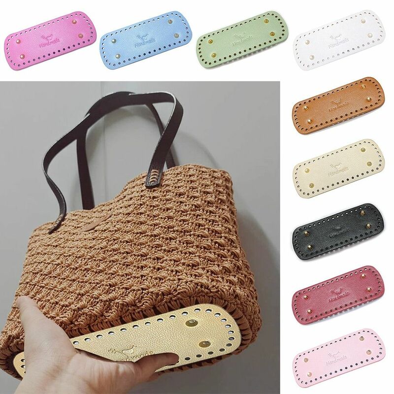 DIY Handmade Bag Bottoms Durable 8x20cm With Holes Long Bottom Bag Accessories Wear-resistant for Knitted Bag