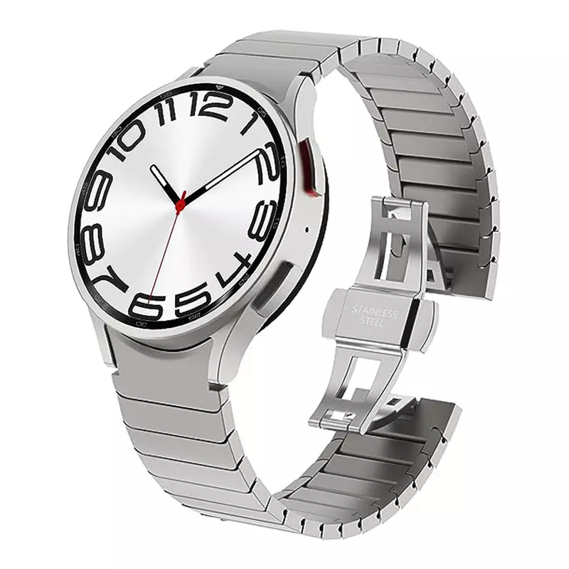 Bracelet for Samsung galaxy watch 6 classic 47mm 43mm band 4 42 46mm no gaps stainless steel strap for watch4 5 pro 44mm 40 45mm