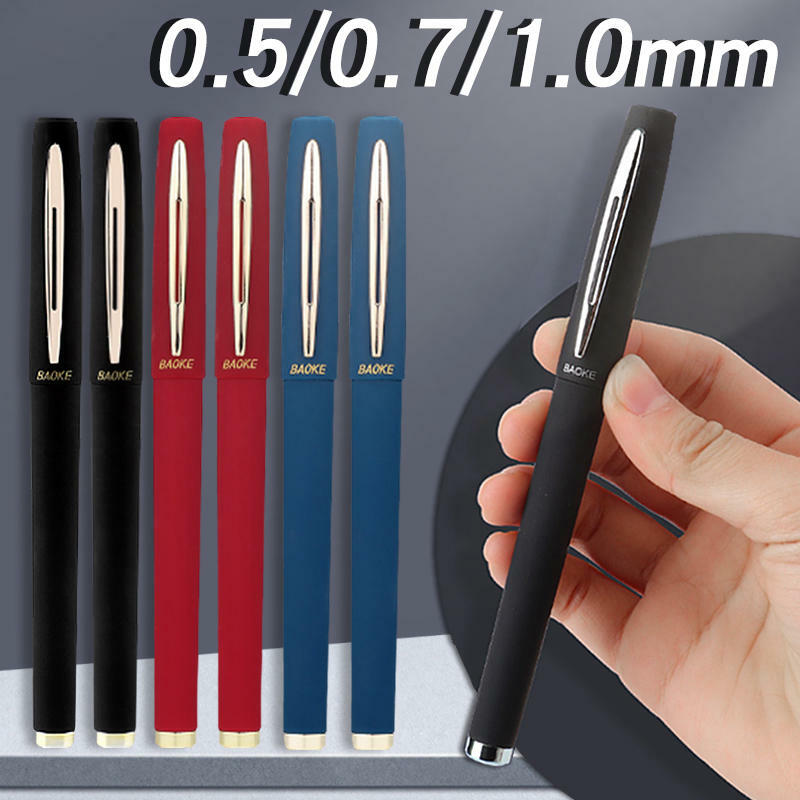 0.7 0.5 서명 젤 펜, 검정 파랑 빨강, 캘리그래피 연습, 항균 볼펜, 학생 대용량, 15 개, 3 개, 1.0mm