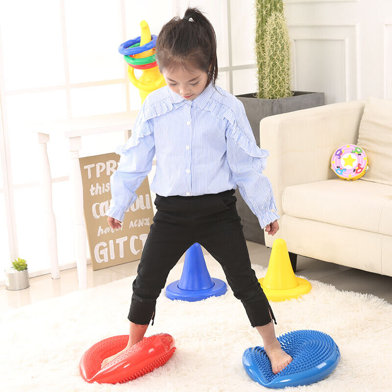 PVC Yoga Balance Mat Stability Training Equipment Cushion Therapy Games for Kids Adults Fitness Massage Sports Entertainment