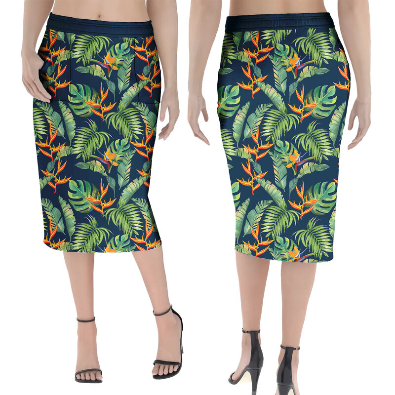 Fashion Polynesian Tribal clothing Islander Skirts For Women Samoan Puletasi Dress Custom Print Formal Wrap Skirt