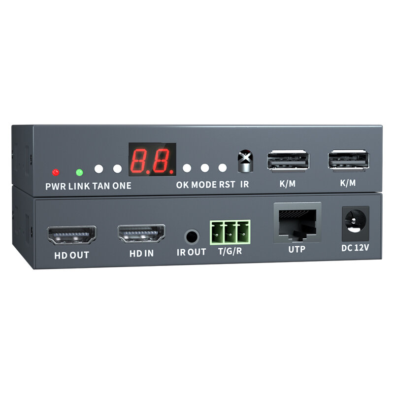 Extensor sobre IP compatible con HDMI, 150m, H.264, Cat5e, Cat 6, Ethernet, 1080P, IR, RS232, POE