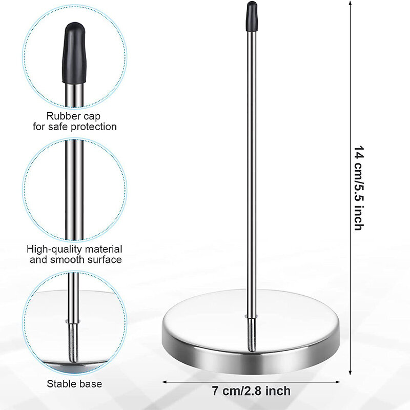Stainless Steel Straight Rod Paper Memo Holder Spike Stick For Bill Receipt Kitchen Accessories