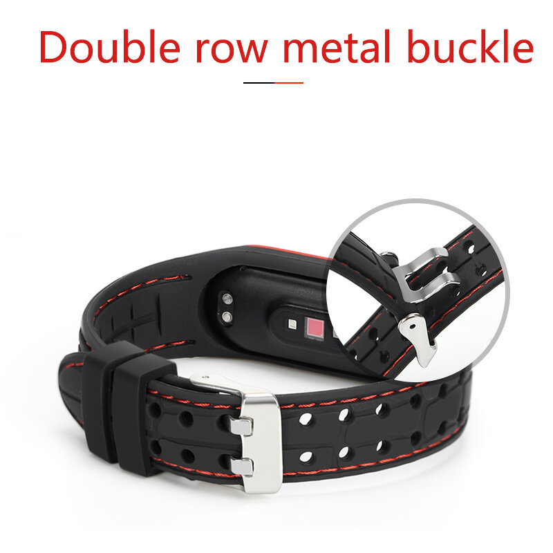 Cinturino per Mi band 7 6 5 bracciale Sport belt cinturino in Silicone sostituzione Smartwatch bracciale per Xiaomi mi band 3 4 5 6 cinturino