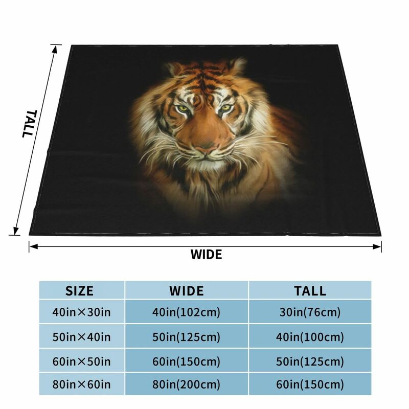 Wild Tiger Throw Blanket Blankets For Sofas Thermals For Travel Baby Plush Blankets