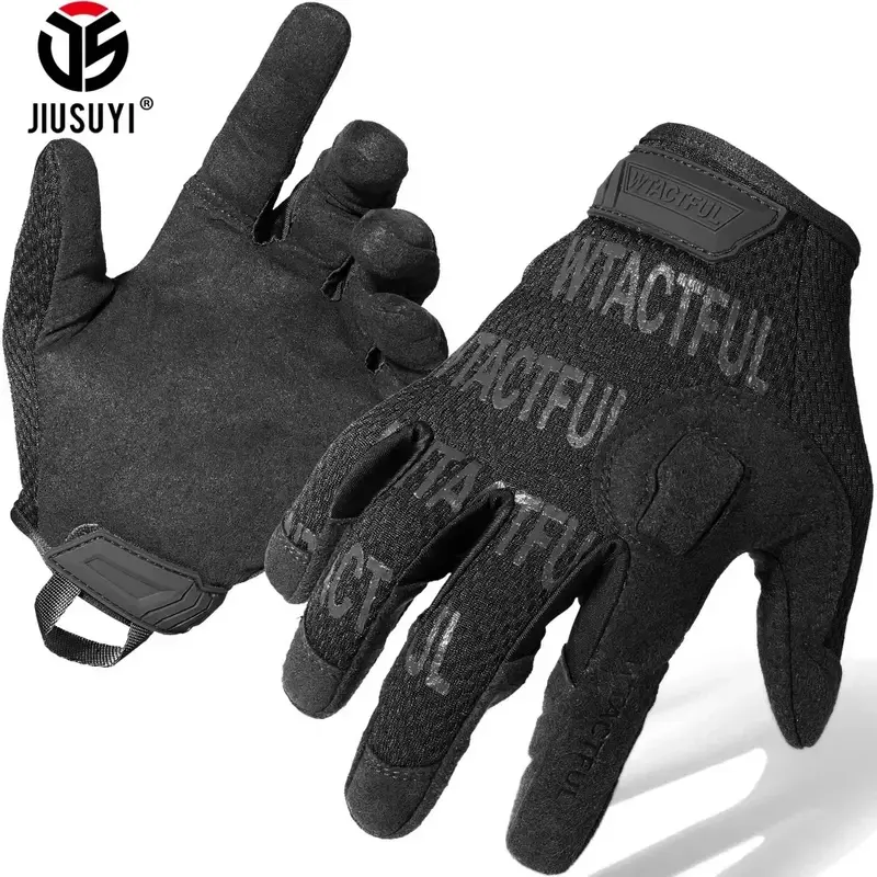 Taktyczne pełne rękawiczki armii wojskowej walki strzelanie sportowe na polowanie odkryty Airsoft Paintabll jazdy pracy rękawice mężczyźni kobiety