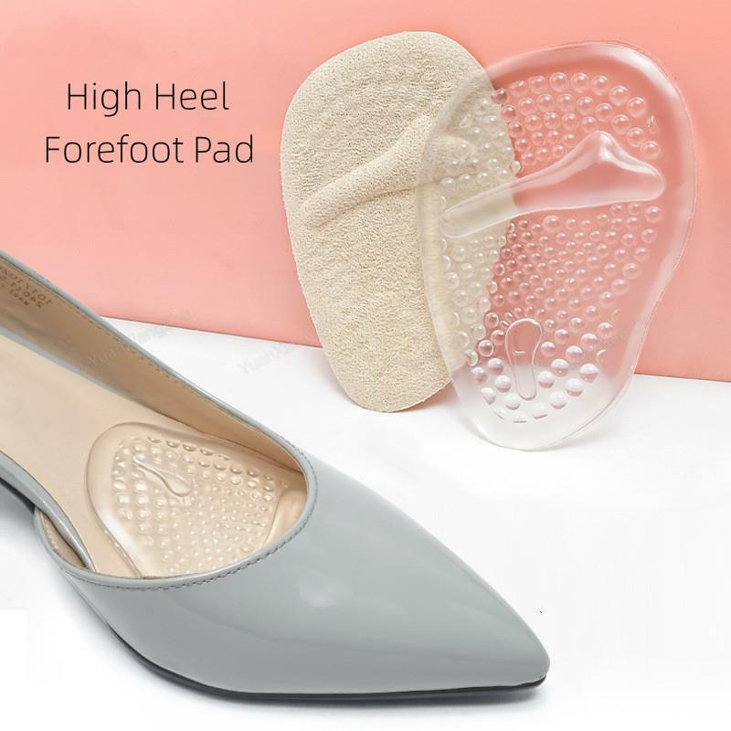 Silicone Half Insoles gel Women Forefoot Pads Plantar Fasciitis Relief Comfortable Foot Pads Shock Absorption Shoe Pad foot care