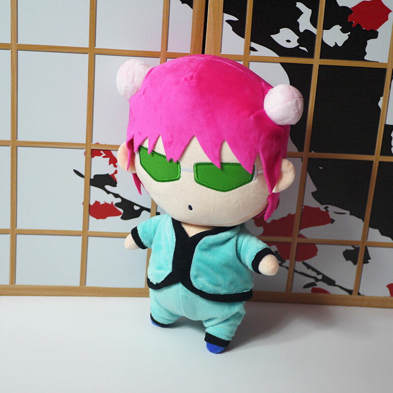 Anime The Disastrous Life of Saiki K. Saiki Kusuo mainan boneka lembut 30cm, bantal 7552 hadiah ulang tahun Natal