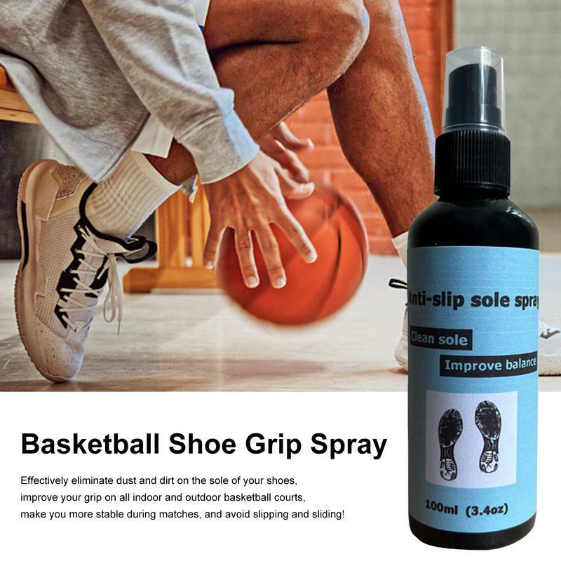 Spray per impugnatura per scarpe Spray per protezione per scarpe da 100ml Spray per scarpe da basket protezione per suola per scarpe migliora la trazione pulisce e ringiovanisce