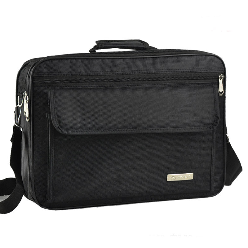 Teczka męska 14 15.6 Cal torby na Laptop duża pojemność pojedyncza torba na ramię teczki biznesowe dla męska torba na ramię wodoodporna