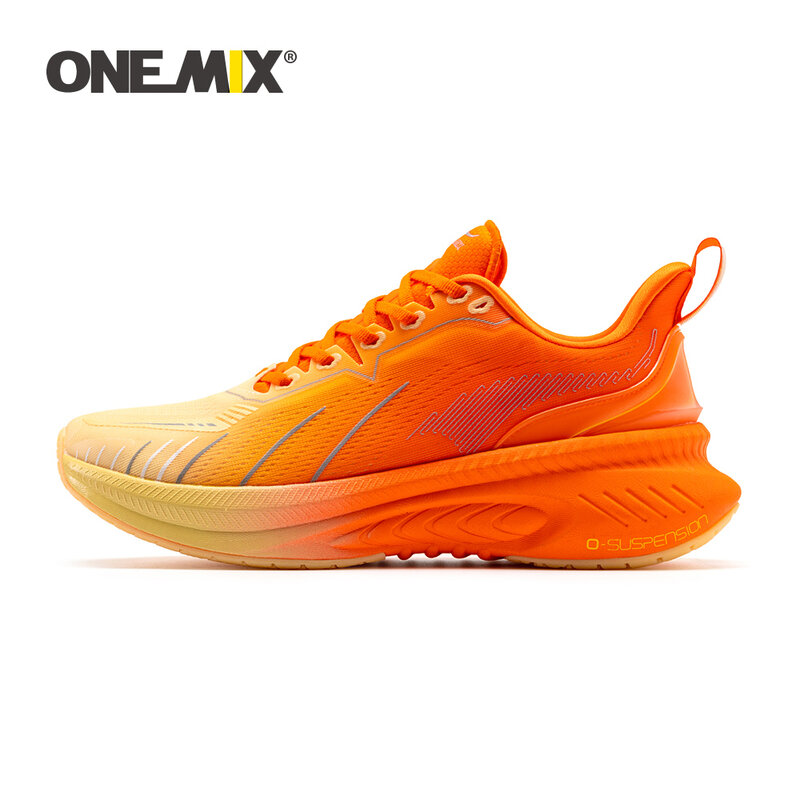 ONEMIX ใหม่ Cushioning รองเท้าวิ่งชายกีฬาการฝึกอบรมกีฬารองเท้ากลางแจ้ง Non-Slip รองเท้าผ้าใบสวมใส่สำหรับผ...
