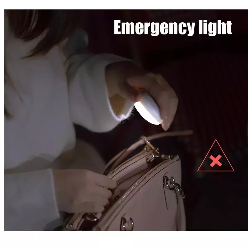 Lampu malam Xiaomi, lampu malam Xiaomi LED dengan PIR Sensor gerak dapat diisi ulang USB kabinet dapur lampu malam untuk dekorasi kamar tidur