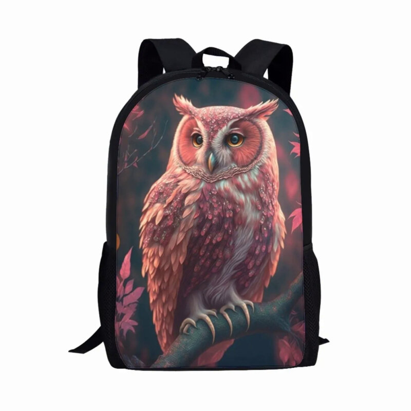 Owl Print Design Backpack Student School Bag Youth Man Woman Travel Rucksacks Student Computer Bag Daily Casual Backpacks