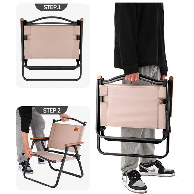 Caco Outdoor Cadeira Dobrável Cadeira De Acampamento Portátil