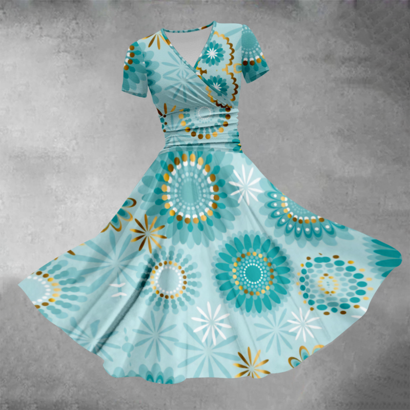 여성용 레트로 맥시 원피스 보헤미아 원피스, 세련된 이브닝 드레스 로브, 세련된 소녀 드레스, 럭셔리 비치 파티, 2024 여름
