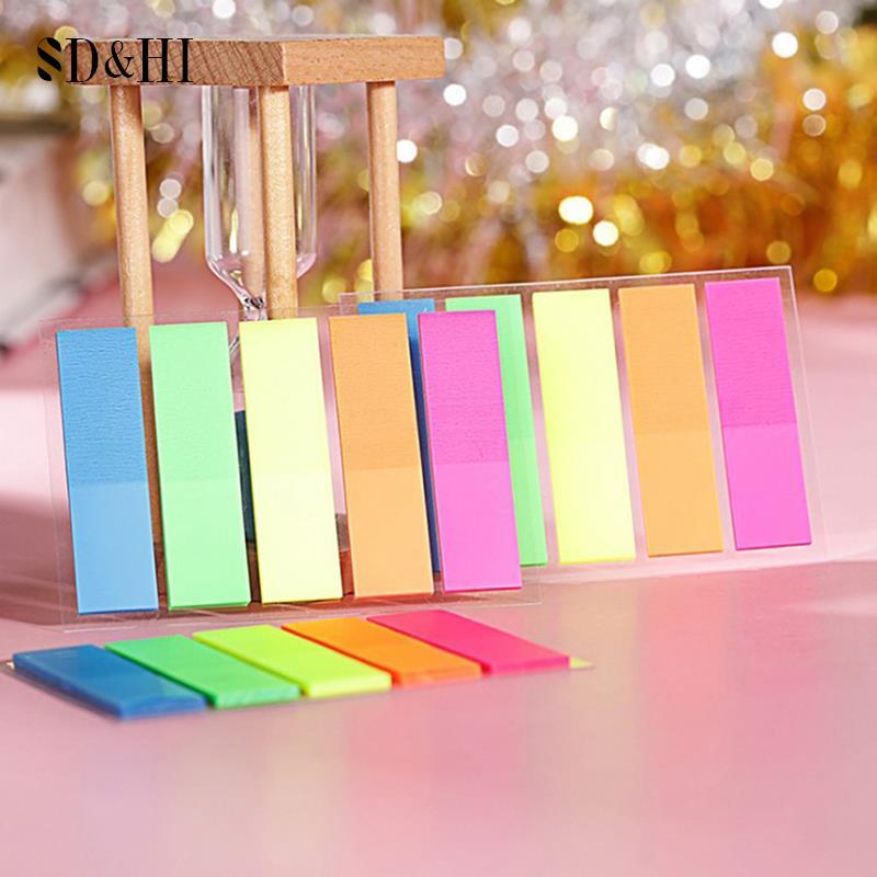 100 Sheets Notes Sticky Notes Markers Sticky Notes Stickers Fluorescent Sticky Notes Self-Adhesive Sticky School Supplies
