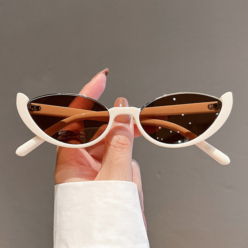 Солнцезащитные очки «кошачий глаз» для мужчин и женщин, небольшие Модные Винтажные солнечные аксессуары с защитой от ультрафиолета, для вождения, велоспорта